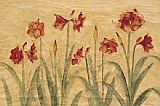 Row of Red Amaryllis by Cheri Blum